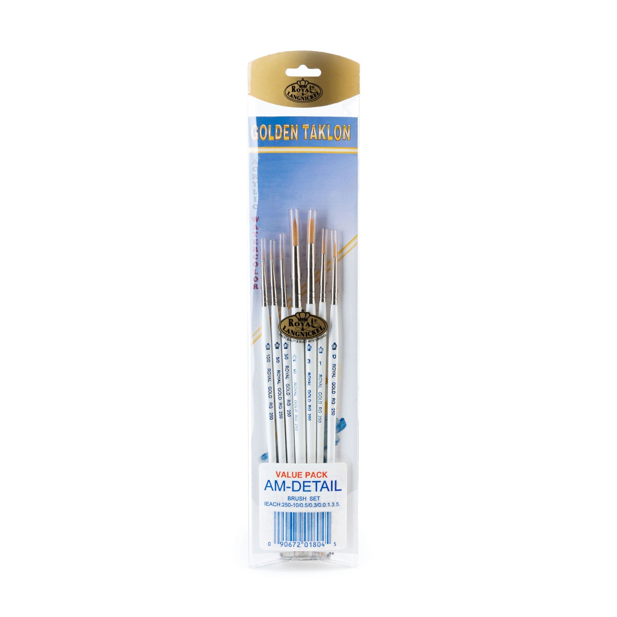 RSET-AMD | Royal Gold™ 7pc Detail Brush Set – Royal Brush Mfg (UK) Ltd