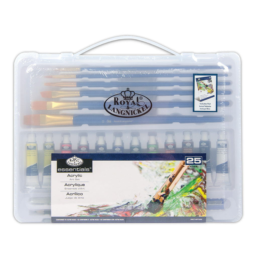 RSET-ART3202 | Acrylic Large Clear Art Set - 25pc – Royal Brush Mfg (UK ...