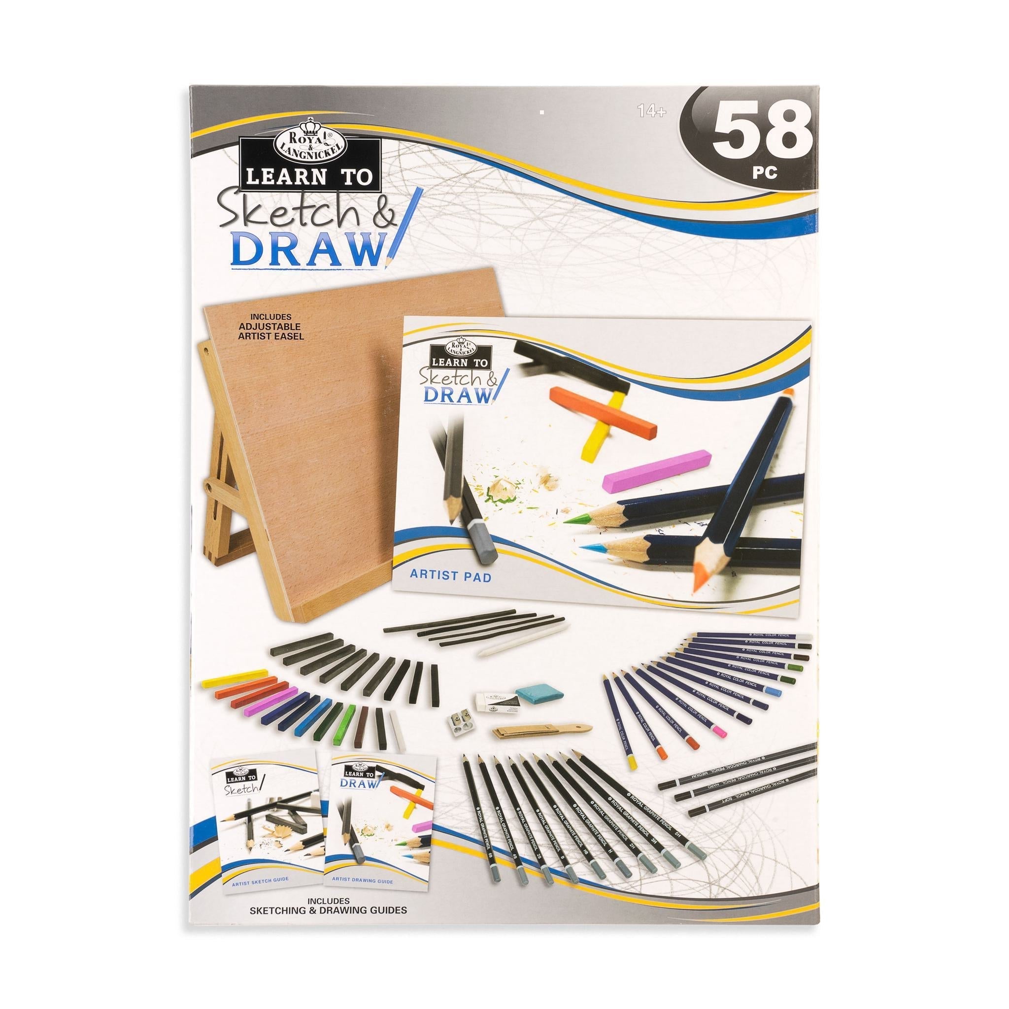 RSET-LT102 | Learn To Sketch & Draw Set - 58pc – Royal Brush Mfg (UK) Ltd